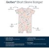 imageGerber Unisex Baby Buttery Soft Short Sleeve Romper with Viscose Made from EucalyptusAlphabet Soup