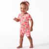 imageGerber Unisex Baby Buttery Soft Short Sleeve Romper with Viscose Made from EucalyptusJust Peachy