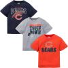 imageGerber Unisex Baby NFL 3 Pack Short Sleeve Team Fan Tee ShirtTeam Color
