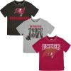 imageGerber Unisex Baby NFL 3 Pack Short Sleeve Team Fan Tee ShirtTeam Color
