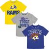 imageGerber Unisex Baby NFL 3 Pack Short Sleeve Team Fan Tee ShirtTeam Color
