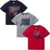 imageGerber Unisex Baby NFL 3 Pack Short Sleeve Team Fan Tee ShirtTeam Color