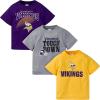 imageGerber Unisex Baby NFL 3 Pack Short Sleeve Team Fan Tee ShirtTeam Color