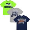 imageGerber Unisex Baby NFL 3 Pack Short Sleeve Team Fan Tee ShirtTeam Color