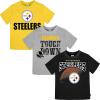 imageGerber Unisex Baby NFL 3 Pack Short Sleeve Team Fan Tee ShirtTeam Color