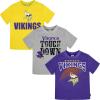 imageGerber Unisex Baby NFL 3 Pack Short Sleeve Team Fan Tee ShirtTeam Color