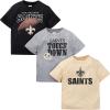 imageGerber Unisex Baby NFL 3 Pack Short Sleeve Team Fan Tee ShirtTeam Color