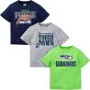 imageGerber Unisex Baby NFL 3 Pack Short Sleeve Team Fan Tee ShirtTeam Color