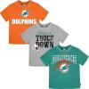 imageGerber Unisex Baby NFL 3 Pack Short Sleeve Team Fan Tee ShirtTeam Color