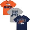 imageGerber Unisex Baby NFL 3 Pack Short Sleeve Team Fan Tee ShirtTeam Color