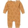 imageGerber babygirls Baby Girls Ruffleedge RomperFlower Stamp