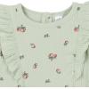imageGerber babygirls Baby Girls Ruffleedge RomperGreen Pears
