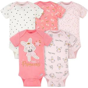 imageGerber Baby 5Pack Variety Onesies BodysuitsLittle Princess Ballerina