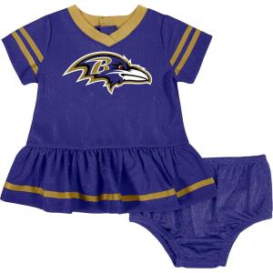 imageGerber Baby Girls Standard NFL Jersey Dress and Diaper Cover Team Color 18 Months