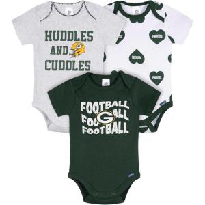imageGerber NFL Baby Girls Nfl 3pack Onesie BodysuitPackers