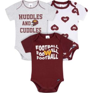 imageGerber NFL Baby Girls Nfl 3pack Onesie BodysuitWashington Commanders