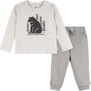 imageGerber babyboys 2piece Top and Joggers SetWild Adventure