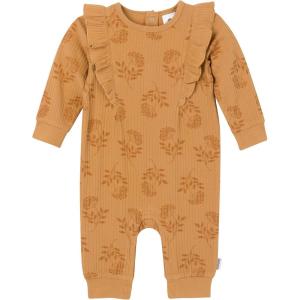 imageGerber babygirls Baby Girls Ruffleedge RomperFlower Stamp
