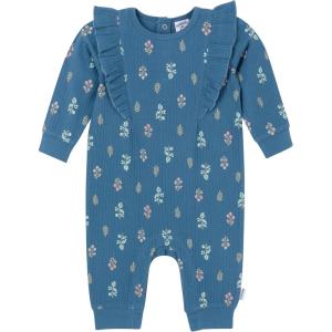 imageGerber babygirls Baby Girls Ruffleedge RomperGarden Floral
