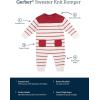 imageGerber babyboys Sweater Knit Romper JumpsuitRed  White