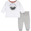imageGerber Baby Boys Jogger SetWhite and Gray