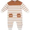 imageGerber babyboys Sweater Knit Romper JumpsuitBrown Fox