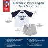 imageGerber NFL Unisex Baby Nfl Team Tshirt and Shorts SetCommanders