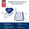 imageGerber Unisex Baby Nfl Team Bandana Bibs and Burp Cloth SetGiants