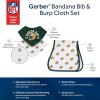 imageGerber Unisex Baby Nfl Team Bandana Bibs and Burp Cloth SetPackers