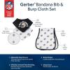 imageGerber Unisex Baby Nfl Team Bandana Bibs and Burp Cloth SetSaints