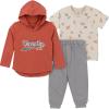 imageGerber boys Toddler Boys 3piece Top Hooded Top and Jogger SetGrey