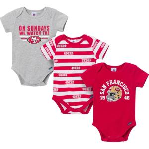 imageGerber NFL Baby Boys Nfl 3pack Onesie Bodysuit49ers