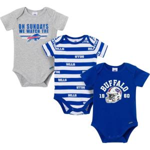 imageGerber NFL Baby Boys Nfl 3pack Onesie BodysuitBills