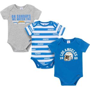 imageGerber NFL Baby Boys Nfl 3pack Onesie BodysuitChargers