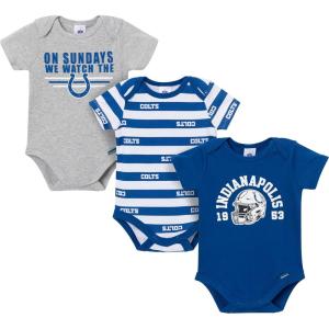 imageGerber NFL Baby Boys Nfl 3pack Onesie BodysuitColts