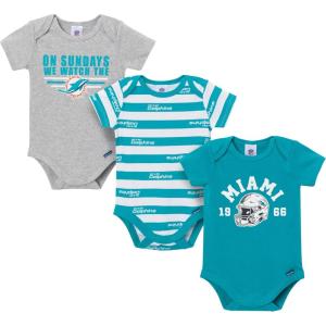 imageGerber NFL Baby Boys Nfl 3pack Onesie BodysuitDolphins