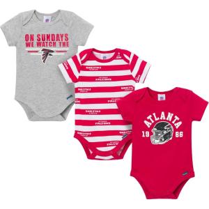 imageGerber NFL Baby Boys Nfl 3pack Onesie BodysuitFalcons