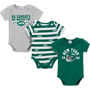 imageGerber NFL Baby Boys Nfl 3pack Onesie BodysuitJets