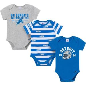 imageGerber NFL Baby Boys Nfl 3pack Onesie BodysuitLions