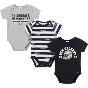 imageGerber NFL Baby Boys Nfl 3pack Onesie BodysuitSaints