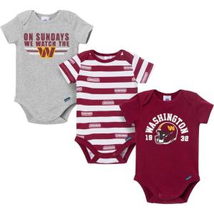 imageGerber NFL Baby Boys Nfl 3pack Onesie BodysuitWashington Commanders
