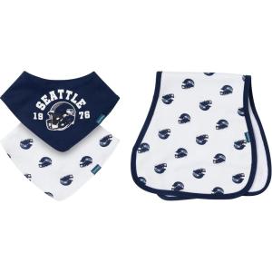 imageGerber Unisex Baby Nfl Team Bandana Bibs and Burp Cloth SetSeahawks