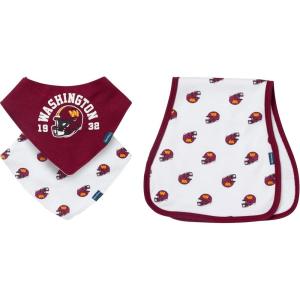 imageGerber Unisex Baby Nfl Team Bandana Bibs and Burp Cloth SetWashington Commanders