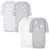 imageGerber unisexbaby Baby Boy and Girls 4pack Sleeper GownSheep Grey