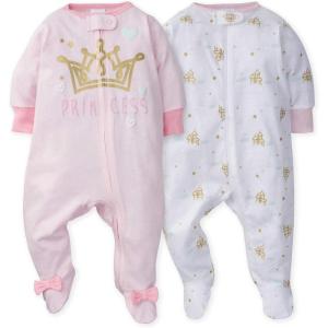 imageGerber babygirls 2pack Sleep N PlayPrincess Arrival