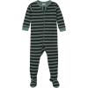 imageGerber babyboys 2pack Snug Fit Footed Cotton PajamasBear Green Stripes White