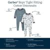 imageGerber babyboys 2pack Snug Fit Footed Cotton PajamasBlue