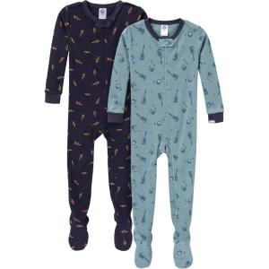 imageGerber babyboys 2pack Snug Fit Footed Cotton PajamasGuitars