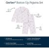 imageGerber Unisex Baby Toddler Boy and Girl 2Piece Coat Style Pajama Pant Set Berries