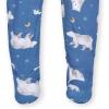 imageGerber babygirls Toddler Butterysoft Snug Fit Footed Pajamas With Viscose Made With EucalyptusPolar Night